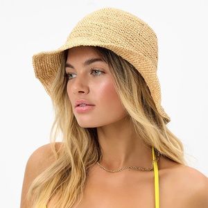 Frankie’s Bikinis Jack Bucket Hat - Rafia - XS/S